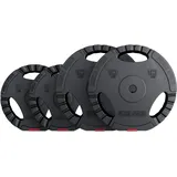 Gorilla Sports Hantelscheiben-Set Kunststoff 30 kg schwarz