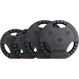 Gorilla Sports Hantelscheiben-Set Kunststoff 30 kg schwarz