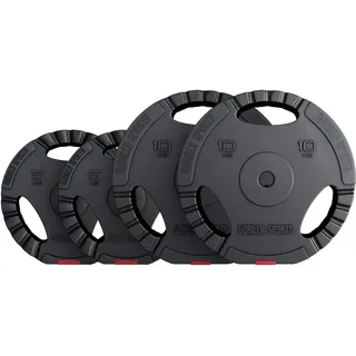 Gorilla Sports Hantelscheiben-Set Kunststoff 30 kg schwarz