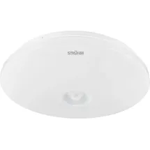 Licht-Erlebnisse LED Deckenleuchte Bewegungsmelder Metall Ø 25,5 cm rund Weiß 4000 K neutralweiß 1210 lm - Weiß