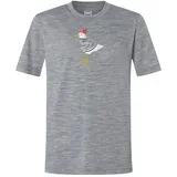 super.natural Johnny Tee cashmere grey melange/various (35G) 128