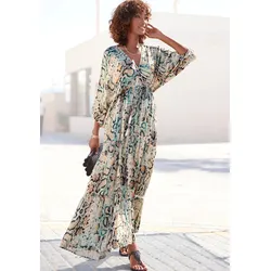 Maxikleid, mit Schlangenmuster und V-Ausschnitt, Sommerkleid, causal-chic, Gr. 36 - N-Gr, bedruckt, , 14548800-36 N-Gr