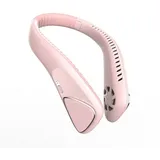 autolock Mini USB-Ventilator Mini USB-Ventilator Tragbarer Halsventilator 3 Stufen, mit 6000mah Nackenventilator Persönlicher Ventilator für Reisen rosa