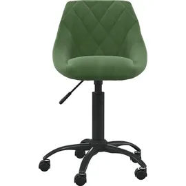 vidaXL Bürostuhl Samt Dunkelgrün