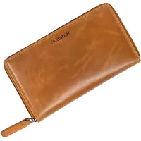 STILORD 'Faye' Damen Geldbörse Leder viele Kartenfächer Portemonnaie Kartenetui Briefbörse Accessoire Geschenk für Frauen Vintage Echtleder, Farbe:Perugia-braun