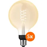 Philips Hue Filamentlampe White Globe XL E27 - 2023 - Fünferpack