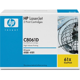 HP 61X schwarz 2er Pack (C8061D)