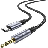 MOSWAG USB C zu 2.5mm Kopfhörerkabel, Typ C zu 2.5 mm Ersatzkabel Kompatibel mit Bose Noise Cancelling 700, QuietComfort 35/25 QC35/QC25, SoundLink AE2 OE2