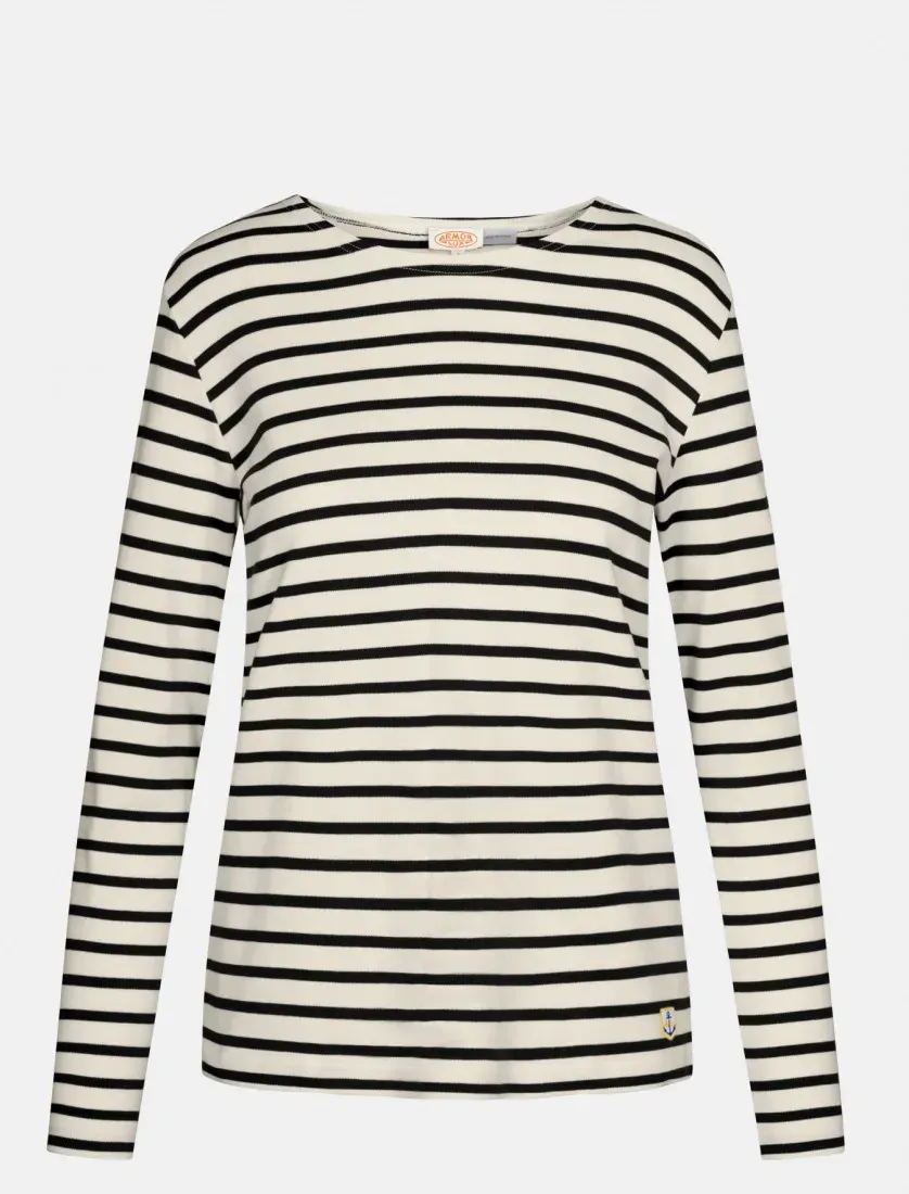 Armor Lux Streifenshirt Lesconil Natur Dunkelblau Gestreift Damen Mariniere