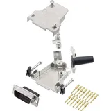 Encitech D45ZF15-DBCP15-K 6355-0049-02 D-SUB Stiftleisten-Set 45° Polzahl: 15 Crimpen 1St.