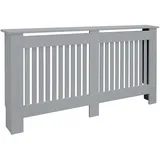 ML-Design Heizungsverkleidung Grau Landhaus 152x19x82 Heizungsabdeckung