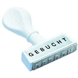 WEDO Textstempel "GEBUCHT"