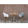 Niehoff Bistro Edelstahl - 120 x 81 cm Teak natur