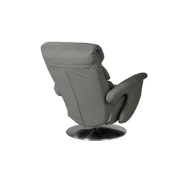 HIMOLLA Relaxsessel 7628 Leder 83 x 109 x 90 cm Grau
