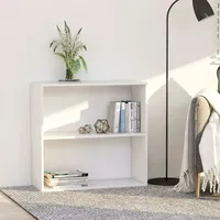 VidaXL Bücherregal Weiß 80x30x76,5 cm Holzwerkstoff