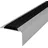 Wiesemann - Treppenprofil 46x30x1200 mm Silber mit Einlage Treppenkante Aluminium Aluminiumprofil Winkel
