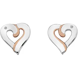 Hot Diamonds DE546 Damen-Ohrringe Herzen Silber roségold Sure
