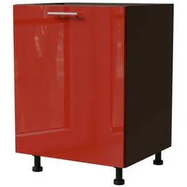 Feldmann-Küchen Unterschrank Brerra 60 x 50 x 82 cm Karminrot