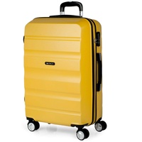 ITACA - Koffer Mittelgroß, Hartschalenkoffer L, Koffer & Trolleys, Hartschalenkoffer, Hartschalenkoffer Groß für Vielreisende T71660, Senf