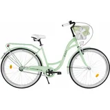 Damenfahrrad Davi Lila 28", 1 Gang, 155-180 cm, Grün/Schwarz schwarz|grün 18"