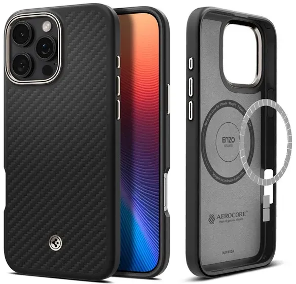 Enzo Aramid - Black - iPhone 16 Pro