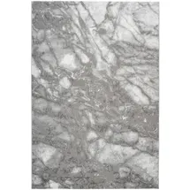 Kayoom Mineral Kurzflorteppich 80 x 300 cm Silber