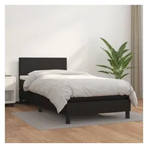 vidaXL Boxspringbett 100 x 200 cm Schwarz