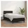 vidaXL Boxspringbett 100 x 200 cm Schwarz