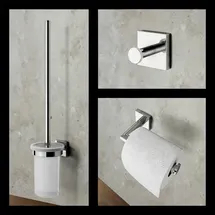 viverso Badaccessoire-Set 3 in 1 Chrom