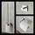 viverso Badaccessoire-Set 3 in 1 Chrom