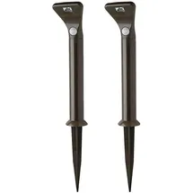 MR. BEAMS LED-Wegeleuchte MB592 mit Bewegungsmelder Braun 2er-Pack