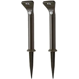 MR. BEAMS LED-Wegeleuchte MB592 mit Bewegungsmelder Braun 2er-Pack