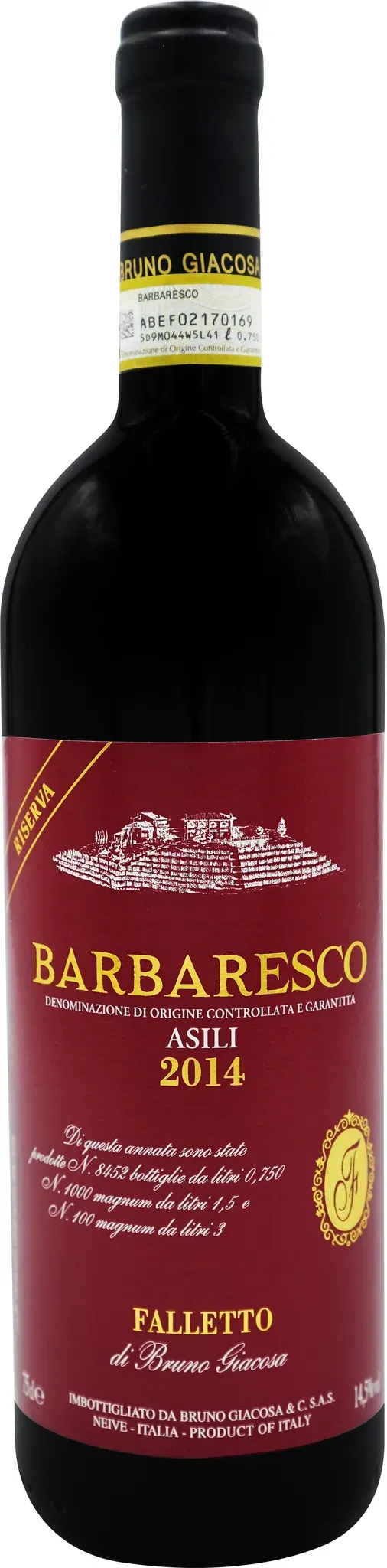 2014 Barbaresco Riserva Asili - rotes Etikett