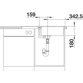 Blanco Favum XL 6 S weiß + Handbetätigung