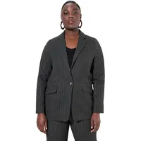 Ulla Popken Blazer anthrazit | hellgrau 46