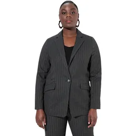 Ulla Popken Blazer anthrazit | hellgrau 46