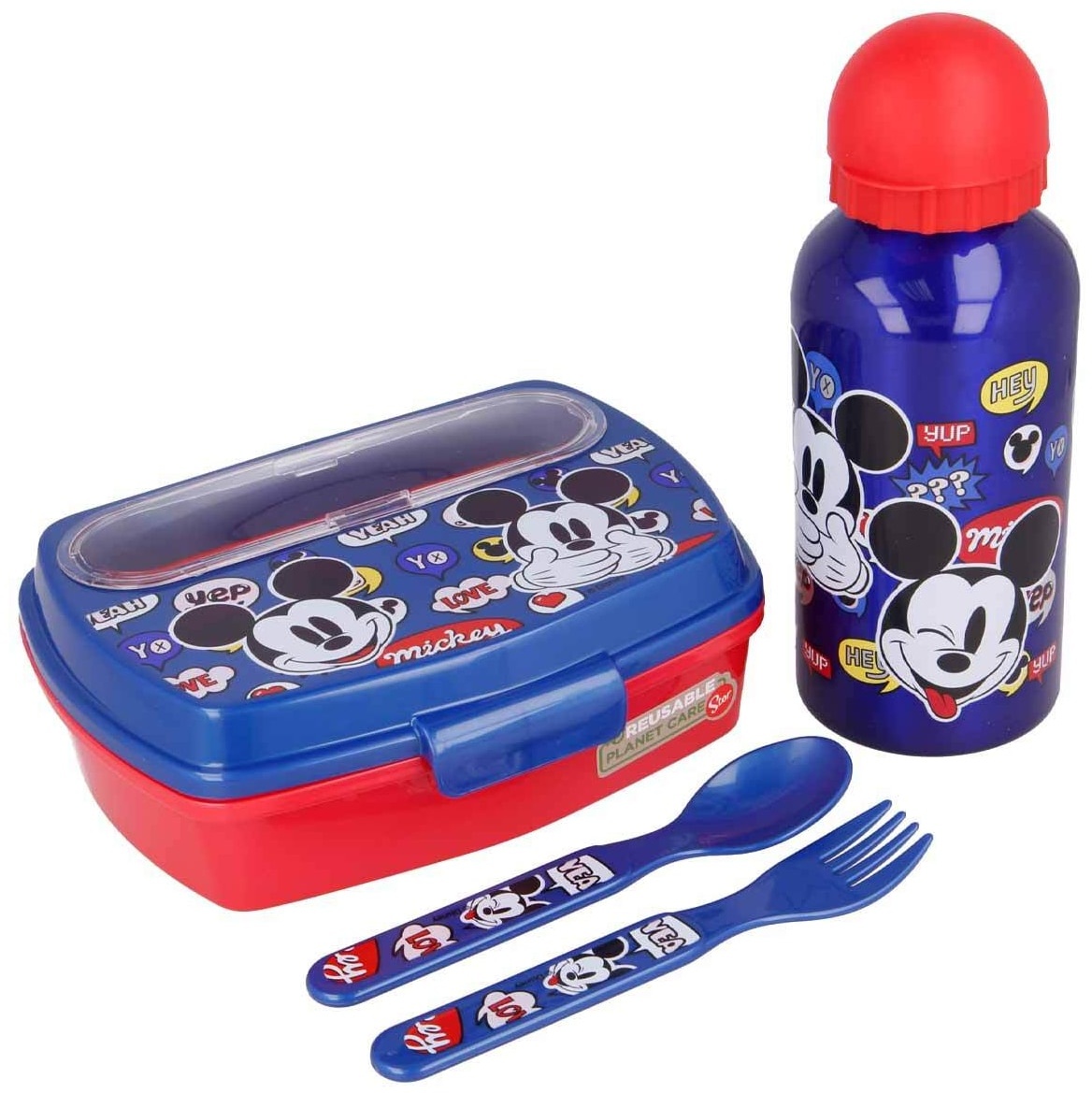 Stor Lunchset It's a Mickey Thing 4er Set