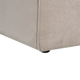 Beliani Ecksofa Taupe Samt L-förmig 3-Sitzer Sofa Vernon
