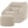 I.C.O.N. Icon Sitzsack Sessel mit Hocker für Erwachsene, Beige, Flauschiger Cord Stoff, Riesen Sitzsack Cord mit Füllung, Bean Bag Chair, Bequemer Sessel Wohnzimmer, Lounge, Schlafzimmer, Büro