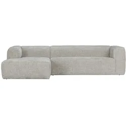 Moderne Polsterecke in Beige Stoff 46 cm Sitzhöhe