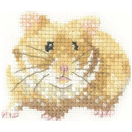Heritage Crafts Kreativset Heritage Kreuzstich Set Aida "Hamster (A)", (embroidery kit by Marussia)