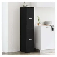 vidaXL Apothekerschrank Schwarz 30 x 41 x 144,5 cm Schwarz