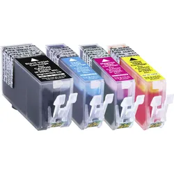 Basetech Tintenpatronen Kombi-Pack - Ersatz für Canon  - Schwarz, Cyan, Magenta, Gelb