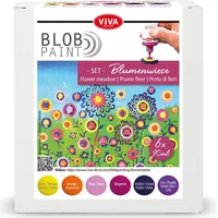 Viva Decor Blob Paint "Blumenwiese", 6x 90 ml