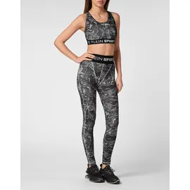 Plein Sport Sporttop Schwarz/Grau S