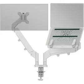 Leitz Ergo Platzsparender, dual, mit Laptophalterung, Monitorarm