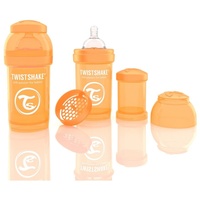 Twistshake Anti-Kolik Trinkflasche mit Silikonsauger und Milchpulverportionierer 180ml