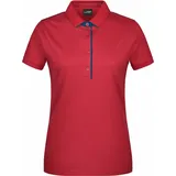 James & Nicholson Polo Single Stripe Rot/Blau XL