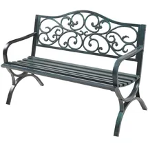 casa.pro Utav 127 x 53 x 79 cm Dunkelgrau mit grüner Patina