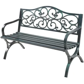 casa.pro Utav 127 x 53 x 79 cm Dunkelgrau mit grüner Patina